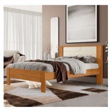 Cama de Casal Pérola Cinamomo/Off White